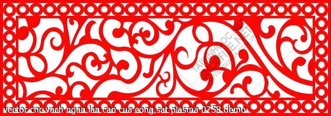 vector cnc vach ngan lan can cua cong sat plasma 0758